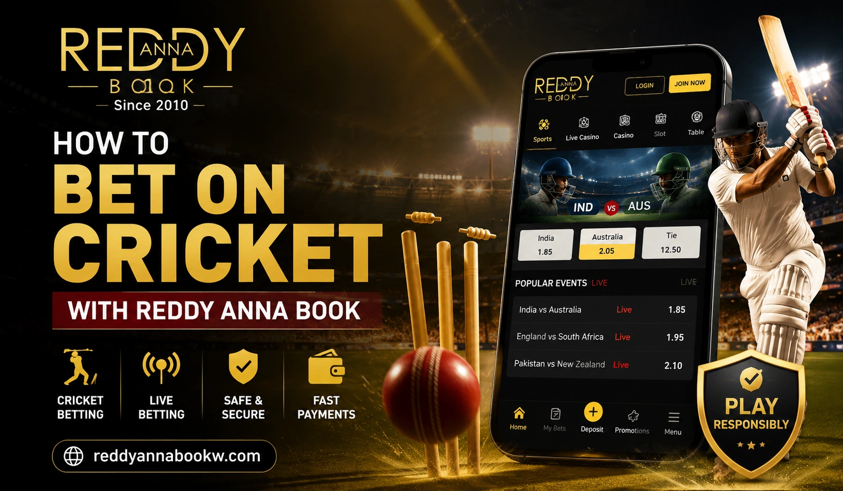 How to Bet on Cricket with Reddy Anna Book