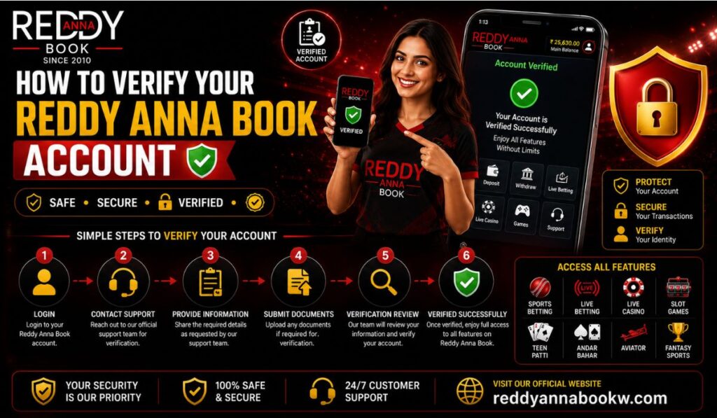 How to Verify Your Reddy Anna Book Account