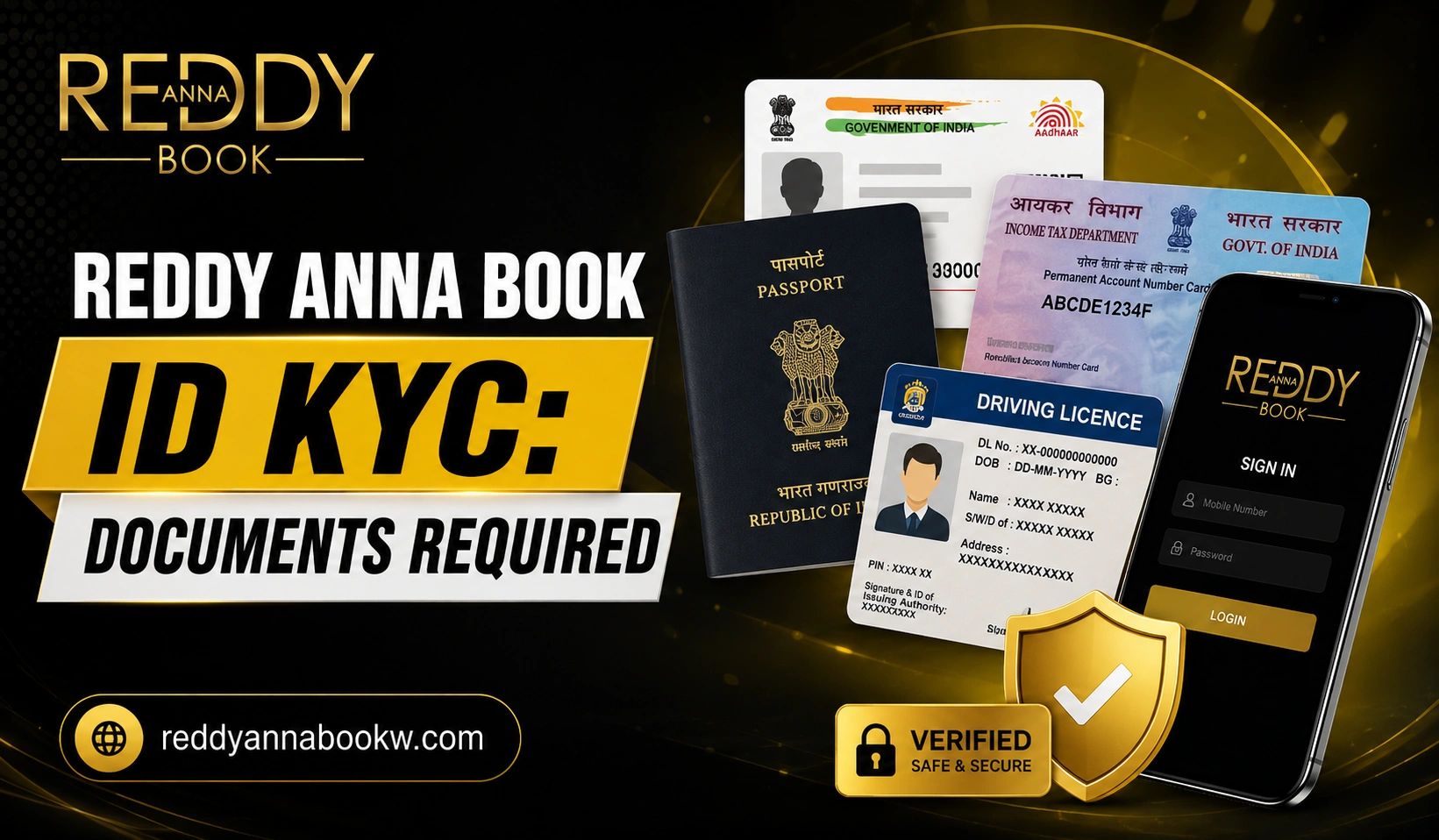 Reddy Anna Book ID KYC Documents Required